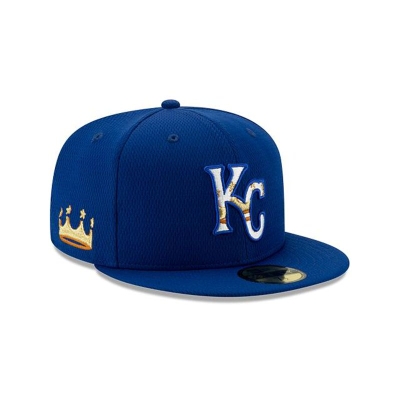 Blue Kansas City Royals Hat - New Era MLB 2021 Spring Training 59FIFTY Fitted Caps USA9273840